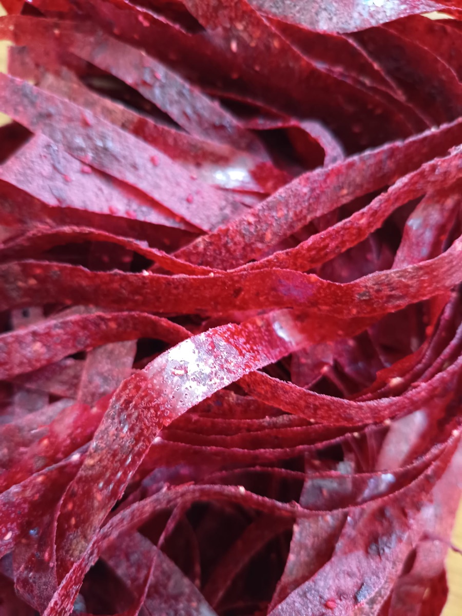 Lacets de fruits en gros plan
